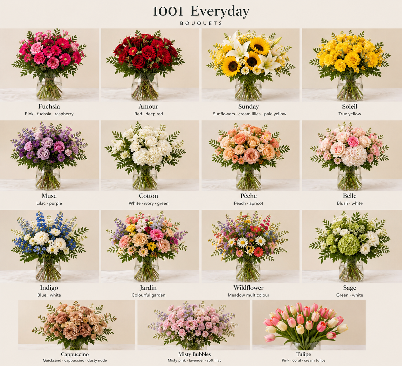 Hand-tied Bouquets & Vases